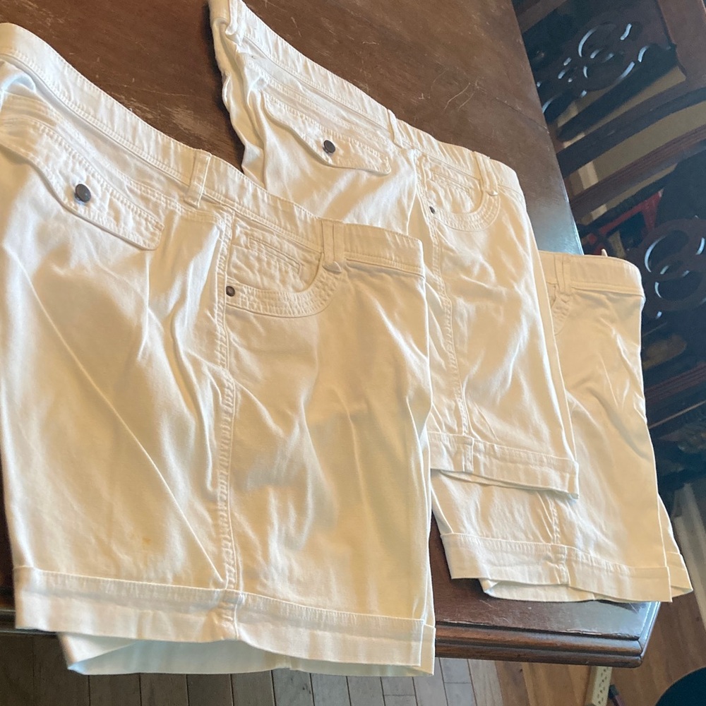 Lee Women's White Jean Shorts